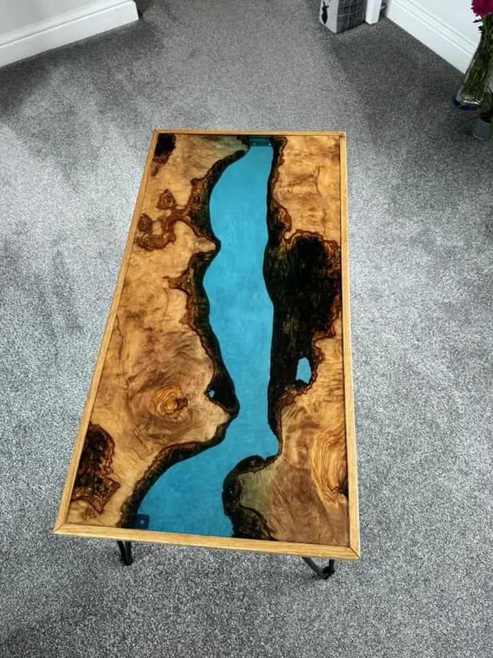 32"-40" Olive River Epoxy Slab Set - Our3Designs