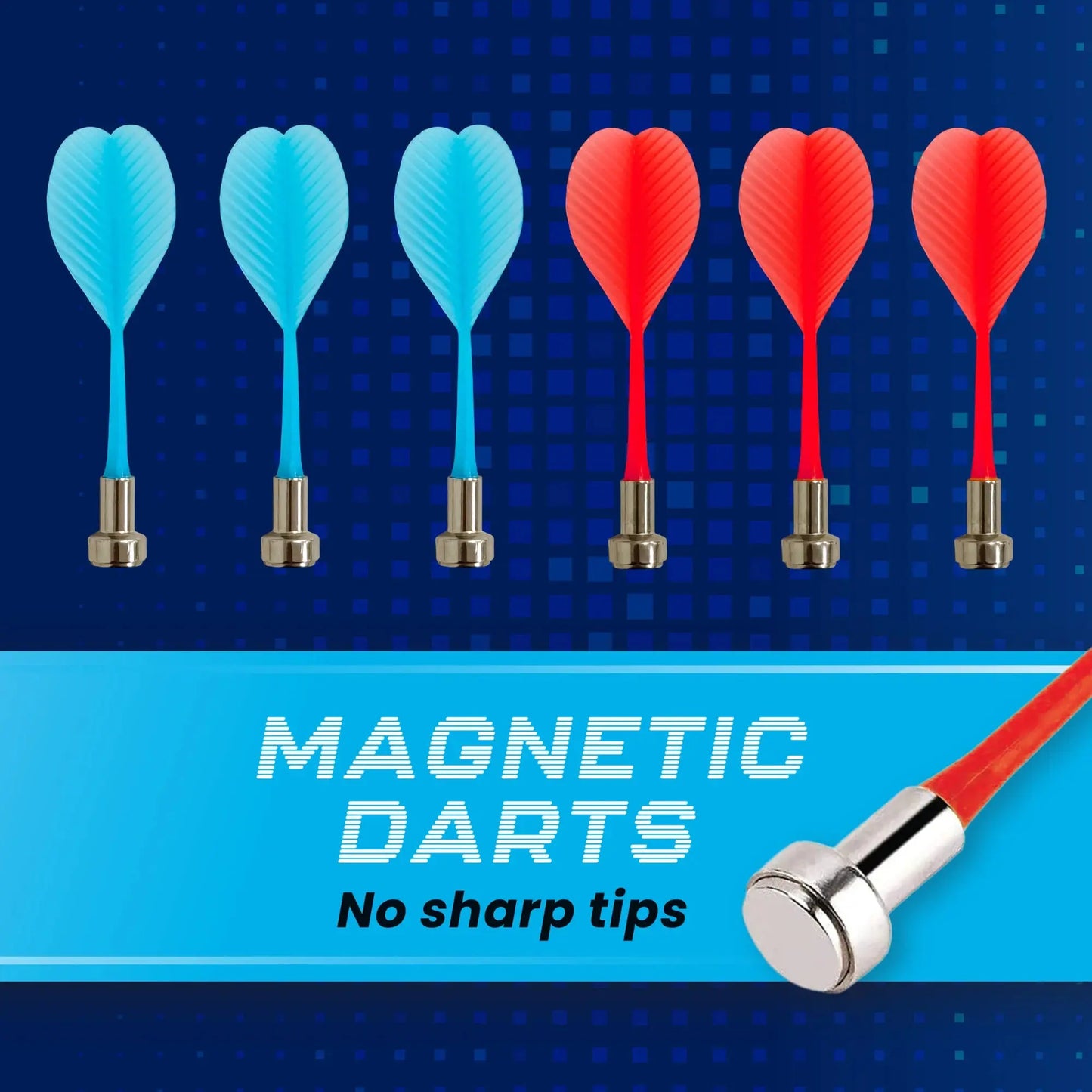 LED Magnetic Dartboard, Dart and Target Game, for All Ages, by