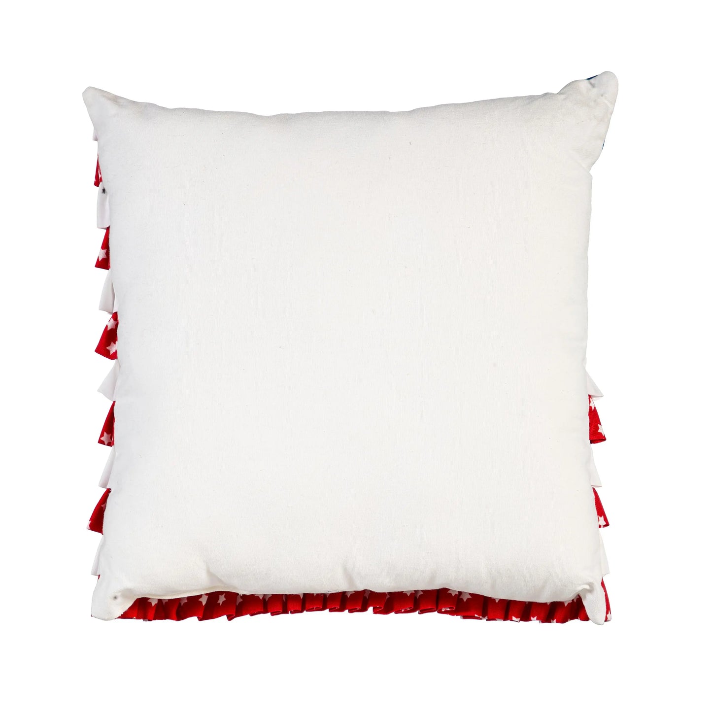 American Flag Pleated Square Pillow, 16" EG Collective