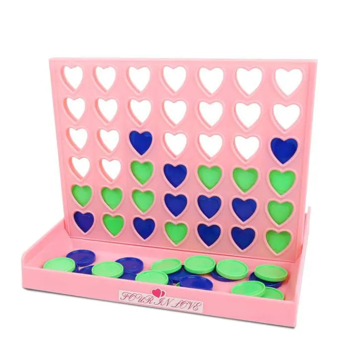 Heart Shaped Connect 4 Board Game – Two Player Strategy Game for Kids