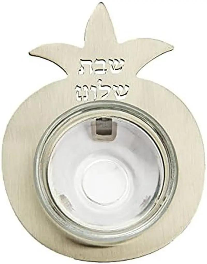 Elevate Your Shabbat and Rosh Hashanah with the Yair Glass Honey Bowl & Stunning Pomegranate Stand! đŻâ¨