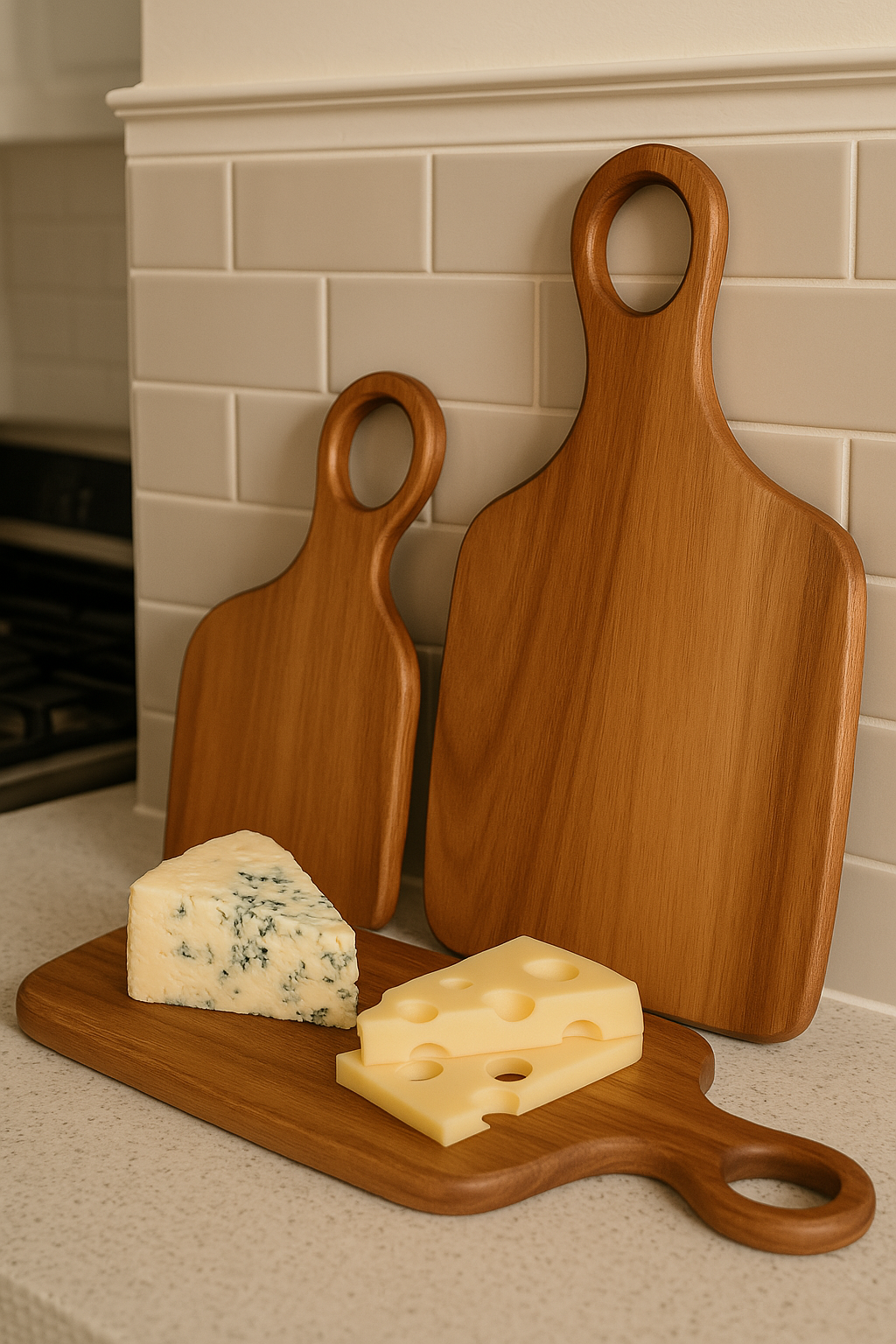 Romeo & Juliet Black Walnut Cutting Board Set - Perfect for Weddings, Anniversaries and Gifts