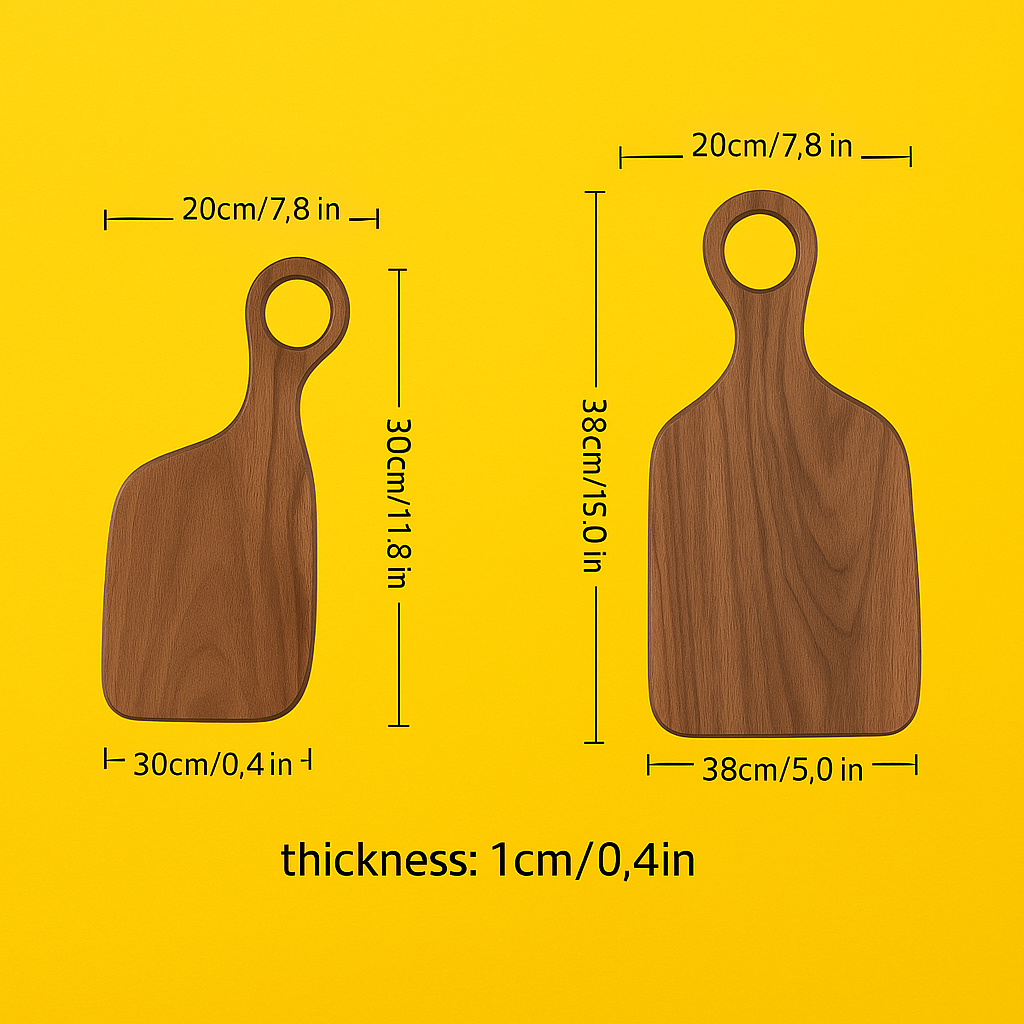 Romeo & Juliet Black Walnut Cutting Board Set - Perfect for Weddings, Anniversaries and Gifts