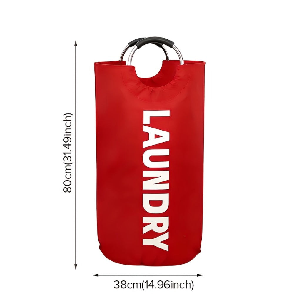 Large Foldable Laundry Basket with Padded Handles