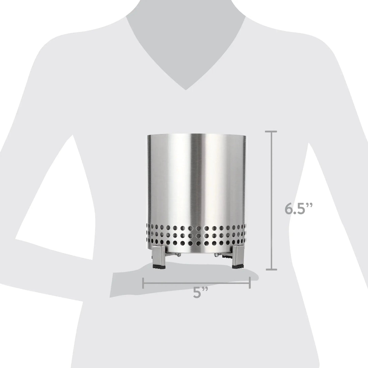 Mesa 5" Tabletop Firepit, Metal