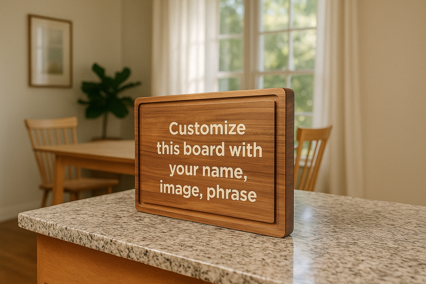 Premium Extra Large Walnut Cutting Board with Juice Groove