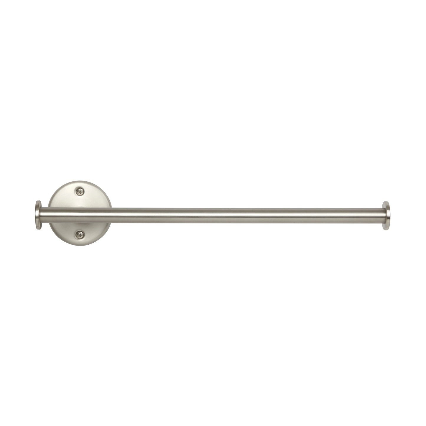 Paper Towel Holder, Metal Wall Mounted Kitchen Paper Towel Holder, 14 Inch, Nickel