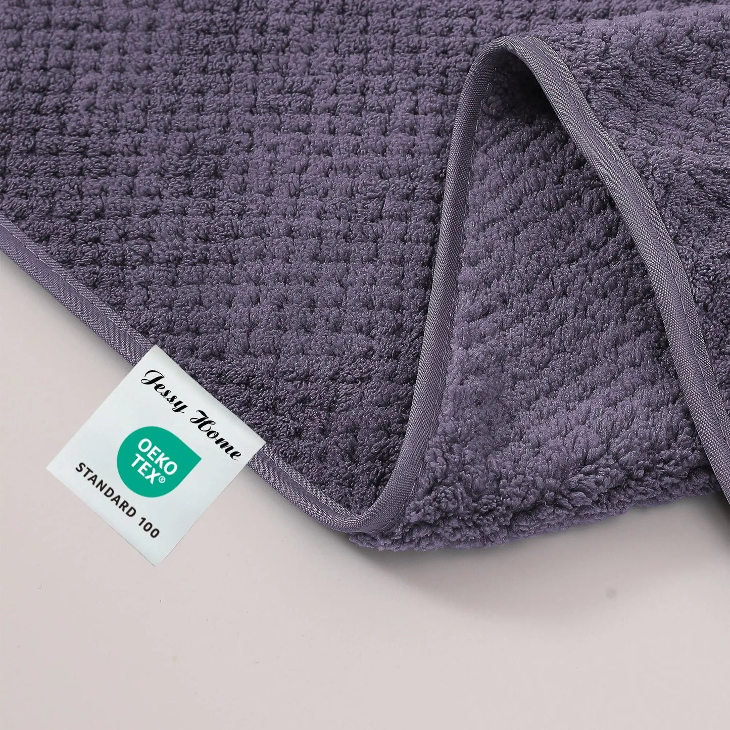 4 Pack Towel Set Oversized Bath Sheet Towels 600 GSM Ultra Soft Dark Purple Bath Towels