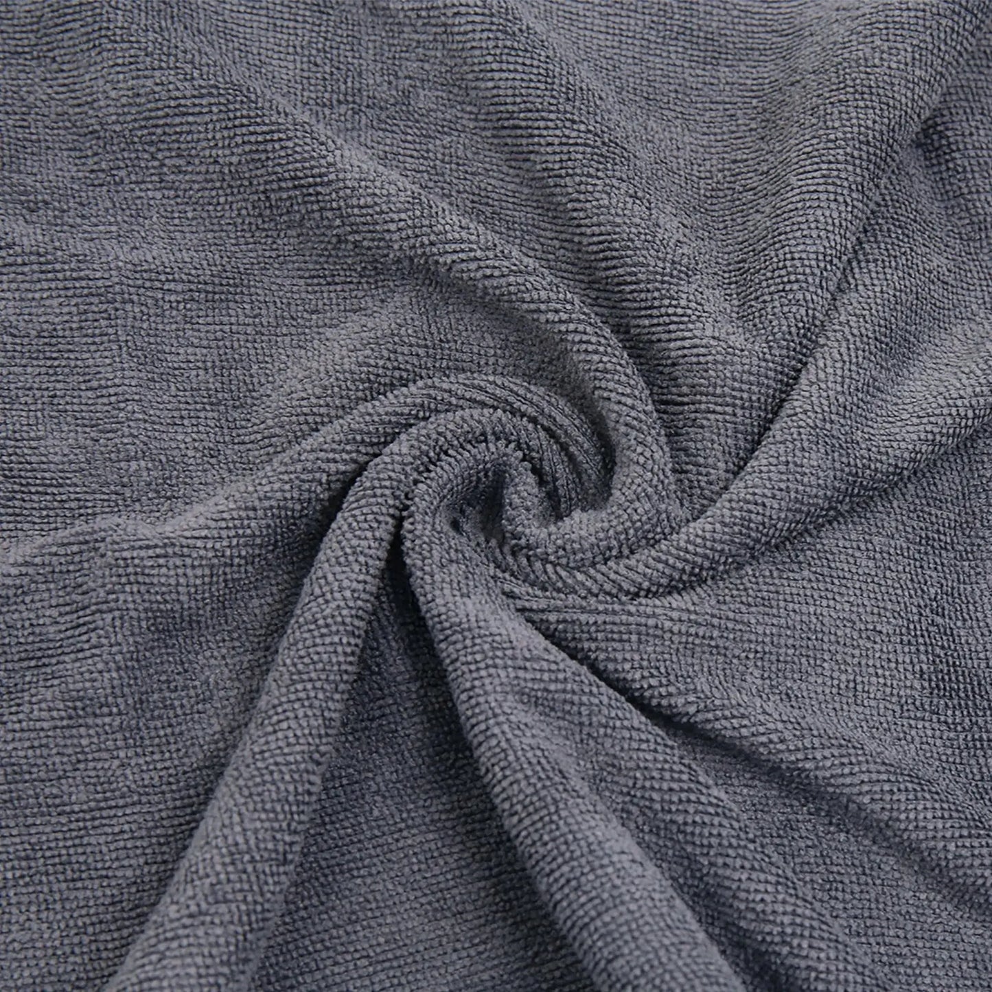 5Pcs 65 X 33Cm 250GSM Microfiber Towel Clean Cloths for Car Washing Gray