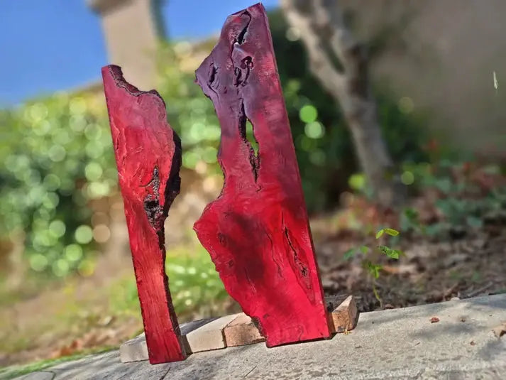 Red Olive Wood Slab for DIY Epoxy River Table 20" - Our3Designs