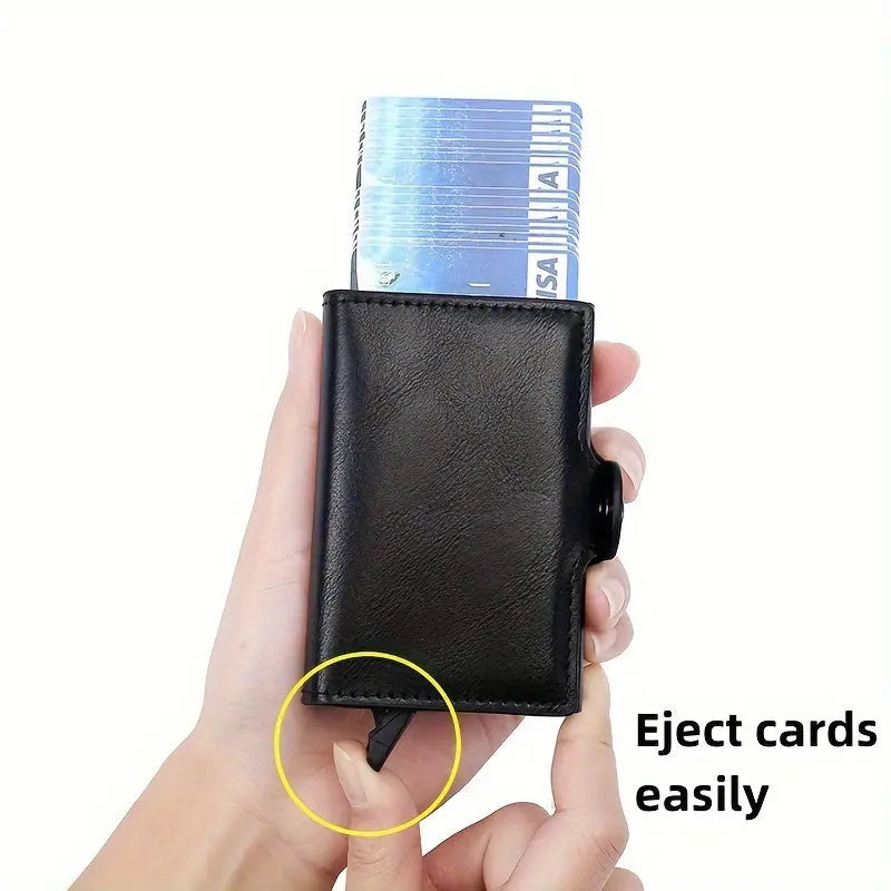 Automatic Pop-Up Credit Carbon Fiber Wallet