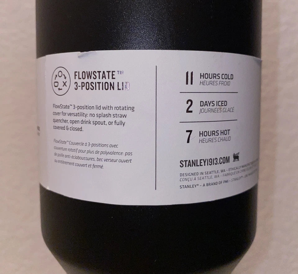 Stanley The Black Chroma Collection Flowstate Quencher 40oz Tumbler