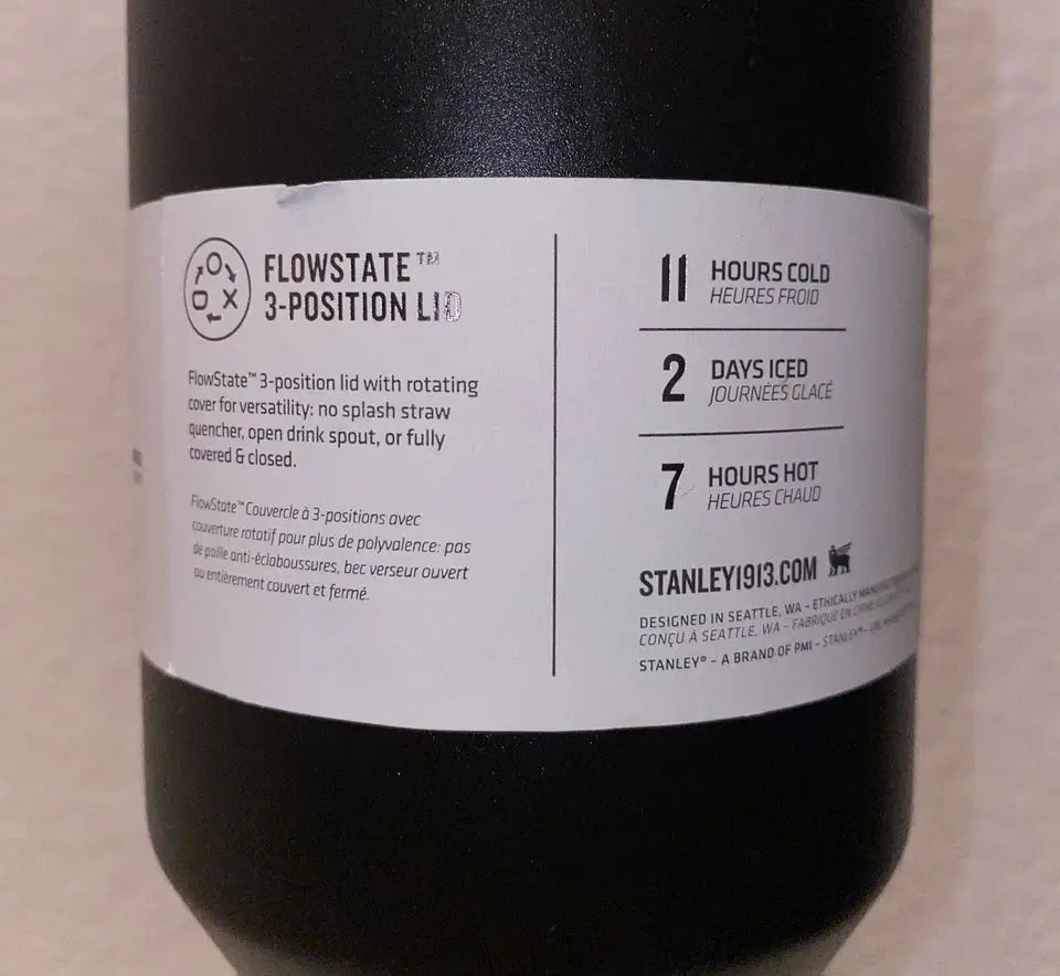 Stanley The Black Chroma Collection Flowstate Quencher 40oz Tumbler AK