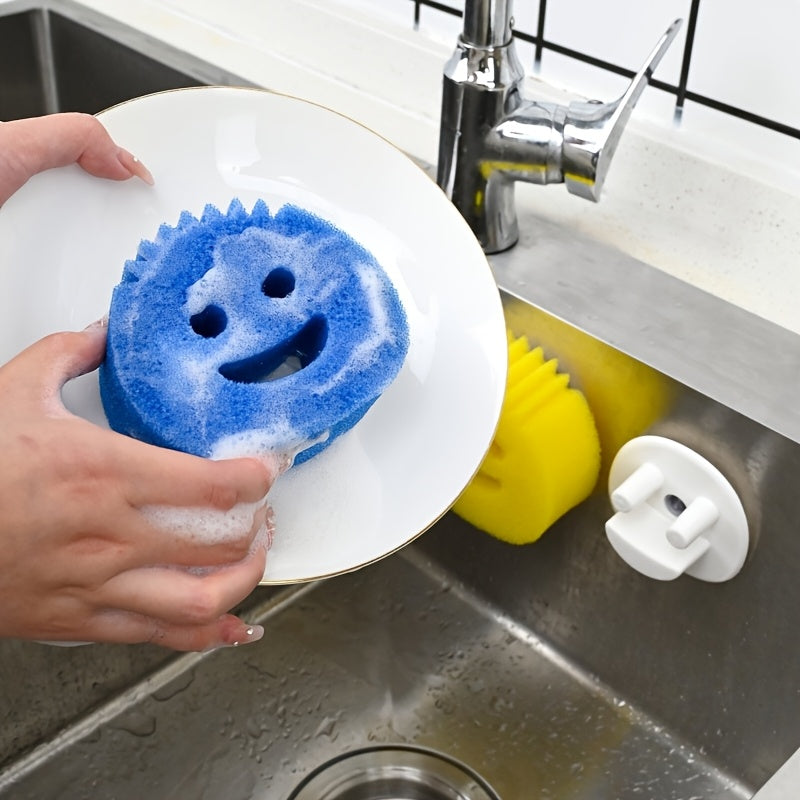 3pcs Heavy Duty Scratch Free Heat-Resistant Plastic Sponges