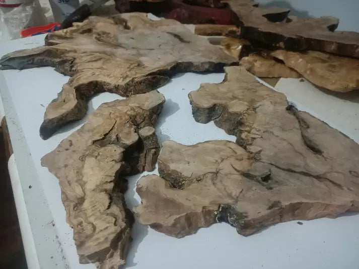 Live Edge Olive Wood Slab Set 3 Pieces - Our3Designs