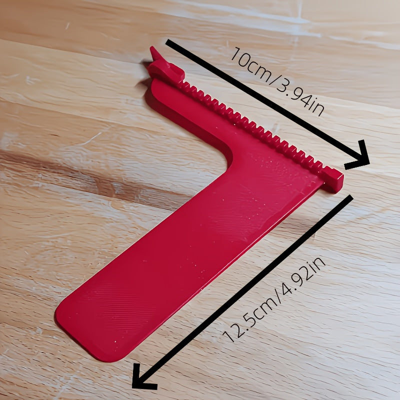 3 pcs Red Zipper-Shaped Bookmark Set