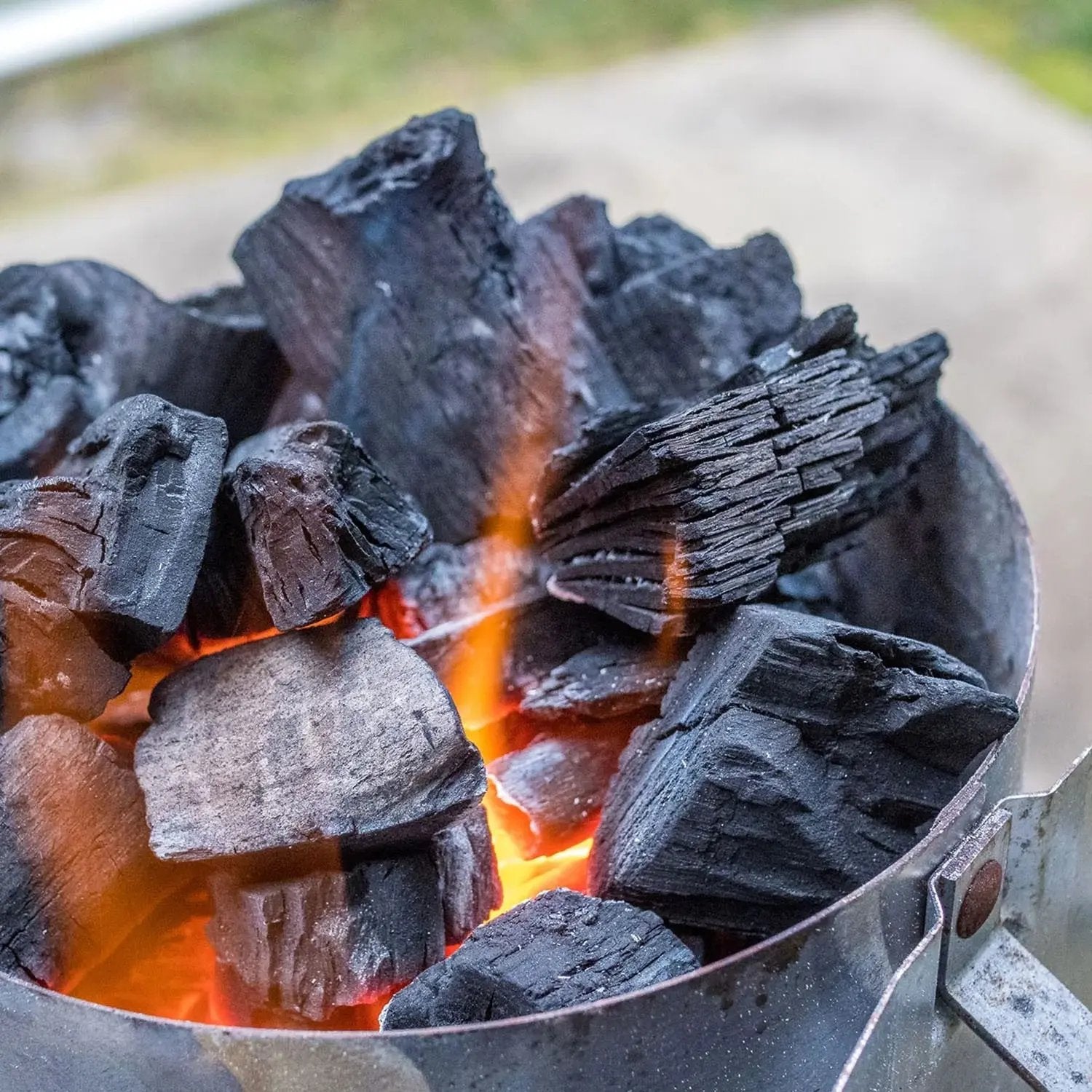 Get Your Grill Game On with Our 8 Lbs All-Natural Lump Charcoal! 🔥🌿