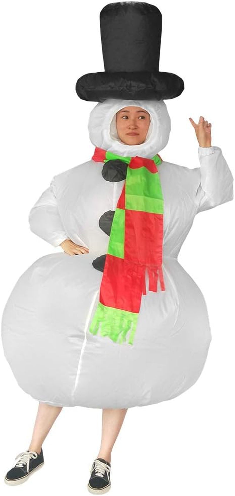 Get Ready to Stand Out with Our Inflatable Snowman Costume! Perfect for Parties and Cosplay Fun! 🎉☃️