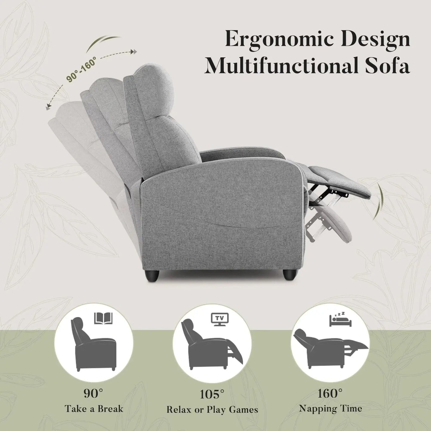 Cozy Up with Our Grey Massage Recliner Chair – Perfect for Your Home Theater! 🛋️✨ #HomeComfort #ReclinerLove