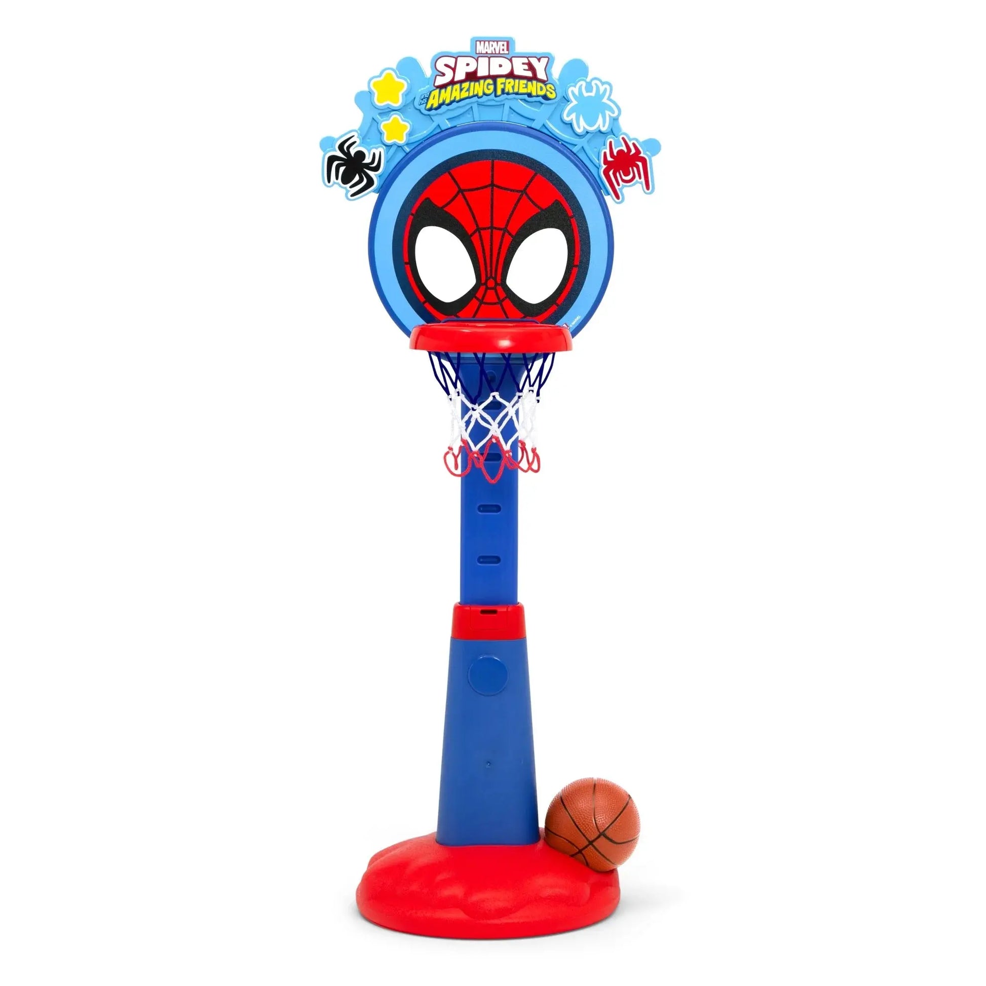 Spidey and His Amazing Friends Plastic Basketball Set by  – Includes Basketball Hoop, 1 Basketball and Ball Pump