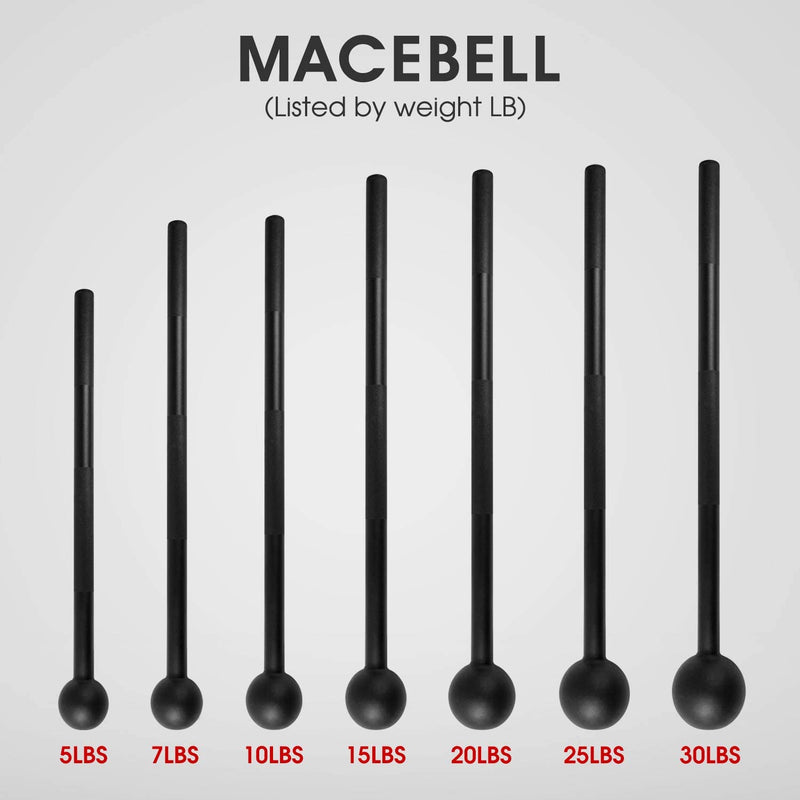 Unleash Your Strength with Our Steel Mace Bell - Perfect for Full Body Workouts, Rehabilitation & Stretching! Available in 5 to 30 lbs for Everyone! 💪✨