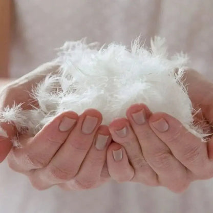 Luxury Natural down and Feather Bed Pillows 2 Pack