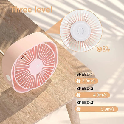 Stay Cool Anywhere with Our USB Small Desk Fan! 🌬️✨ 360° Rotatable, 3 Speed Settings - Perfect for Your Desk, Dorm, or Travel! 🚀🛌 #CoolComfort #PortableFan