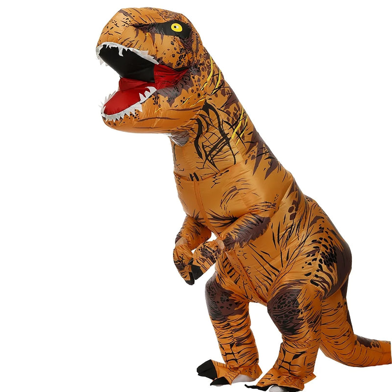 Get ready to roar this Halloween with the Doingart T-Rex Inflatable Dinosaur Costume for Adults! 🦖🎉 Perfect for a fun and memorable night! #HalloweenCostume #DinoFun