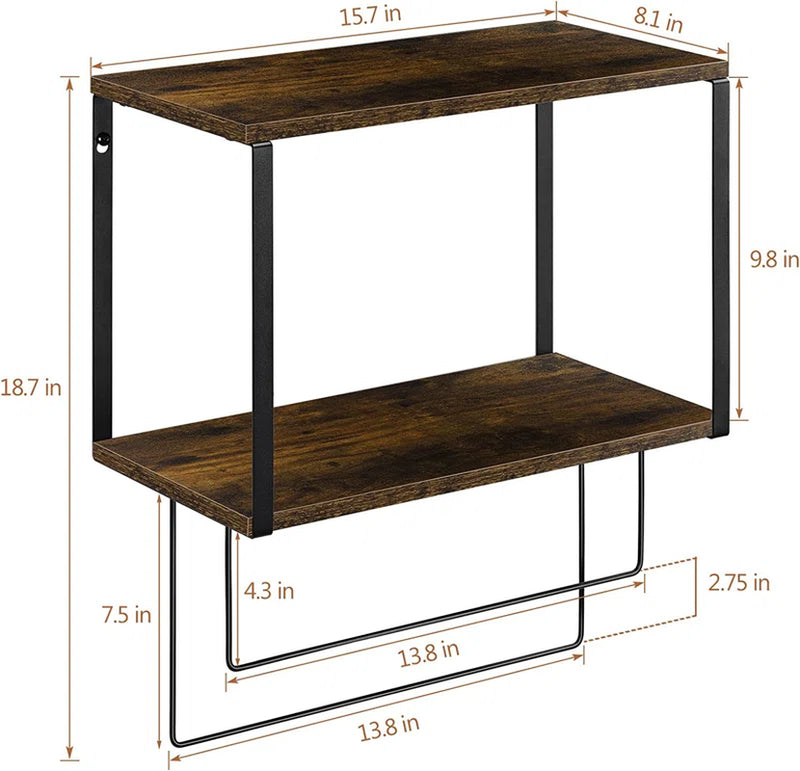 2 Wall Towel Rack