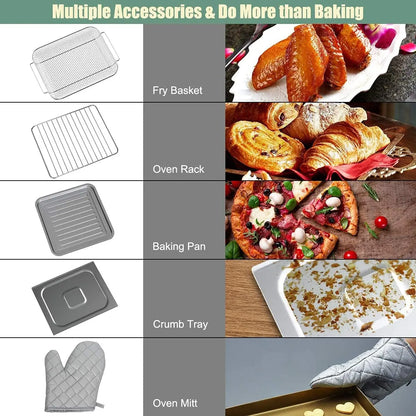 Transform Your Cooking Experience with the 7-in-1 Convection Air Fryer Toaster Oven - Bake, Broil, Toast, Dehydrate & More!