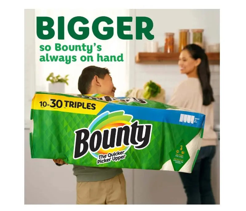 Bounty Paper Towels Select-a-Size, 4 Triple Rolls