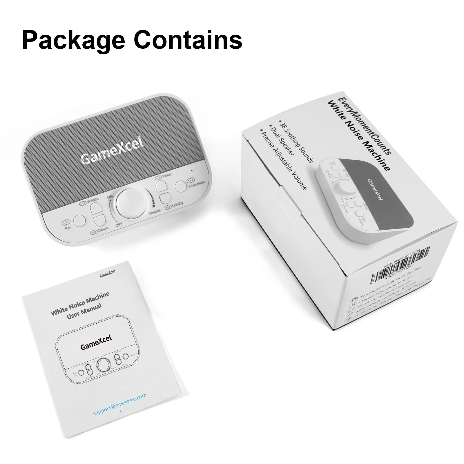 Drift Off to Dreamland: White Noise Machine with 38 Soothing Sounds & Timer for Ultimate Relaxation at Home, Work, or On-the-Go!