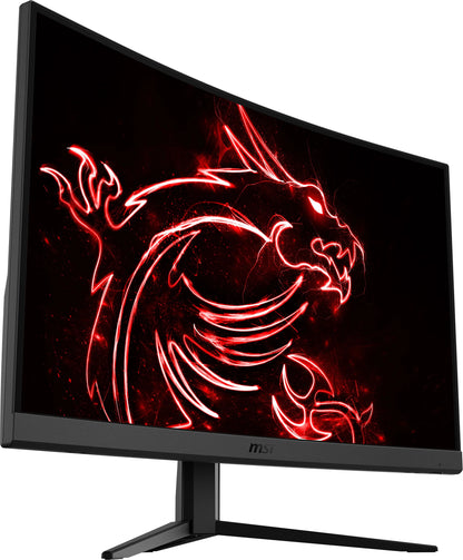 Experience Immersive Gaming with the 31.5" Curved FHD Gaming Monitor - Optix G32C4W with 165Hz Refresh Rate and 1ms Response Time