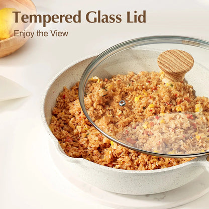 Upgrade Your Kitchen Game with Our 17-Piece Ceramic Nonstick Cookware Set! 🍳✨ Perfect for Healthier Cooking! #KitchenEssentials #HealthyCooking