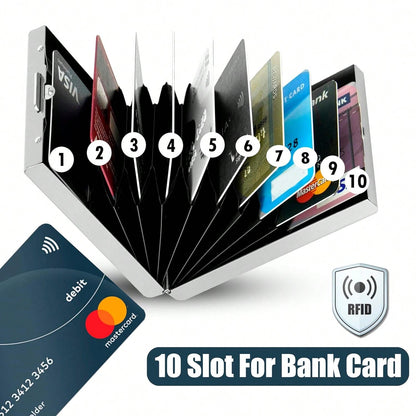 RFID 10 slot Men's or Women's Credit Card Holder