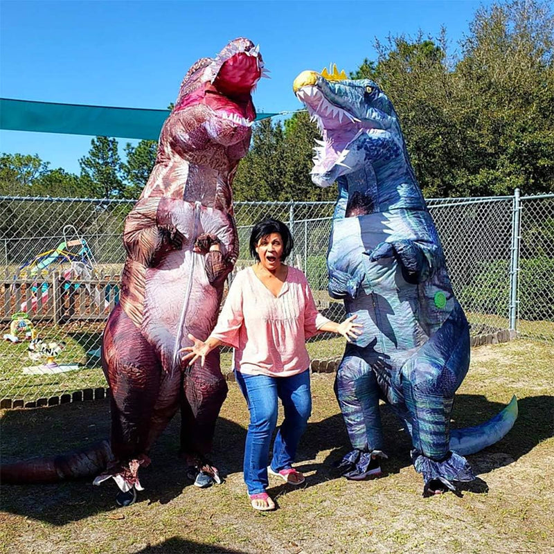 Get Ready to ROAR in this Hilarious Inflatable T-Rex Costume! Perfect for Halloween Parties! 🦖🎉