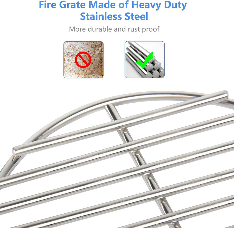 Upgrade Your Grill Game with Our 9" High Heat Stainless Steel Charcoal Fire Grate – Perfect Fit for Green Egg & Kamado Grills!