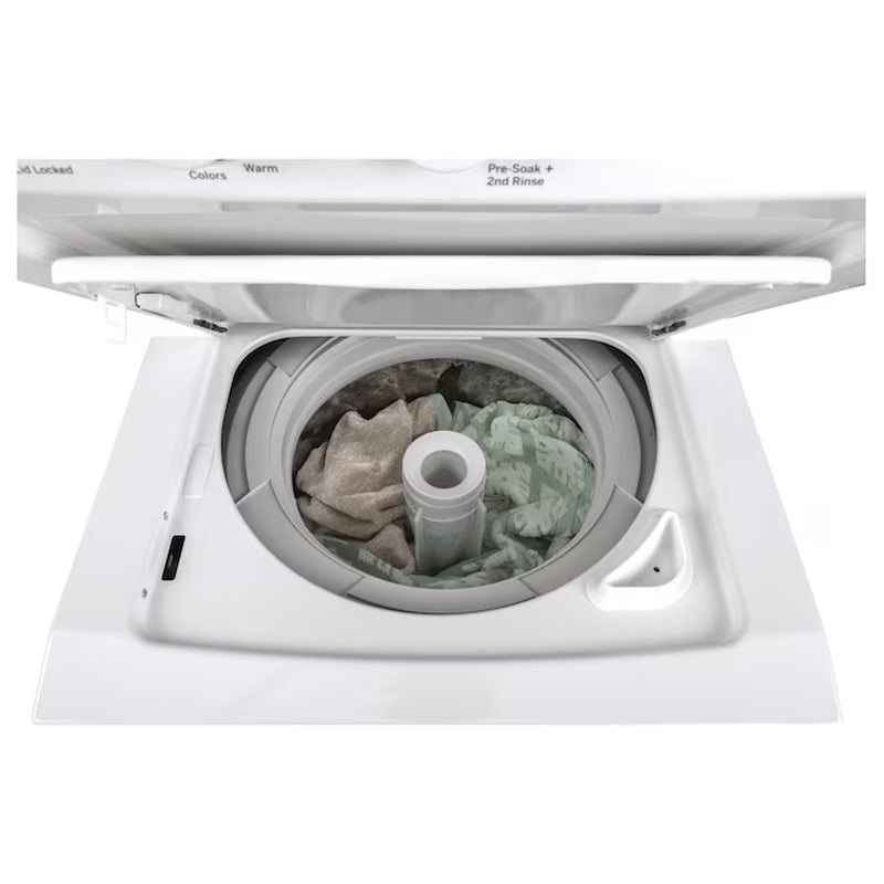Compact Stacked Laundry Center with Efficient 2.3-Cu Ft Washer & Powerful 4.4-Cu Ft Electric Dryer