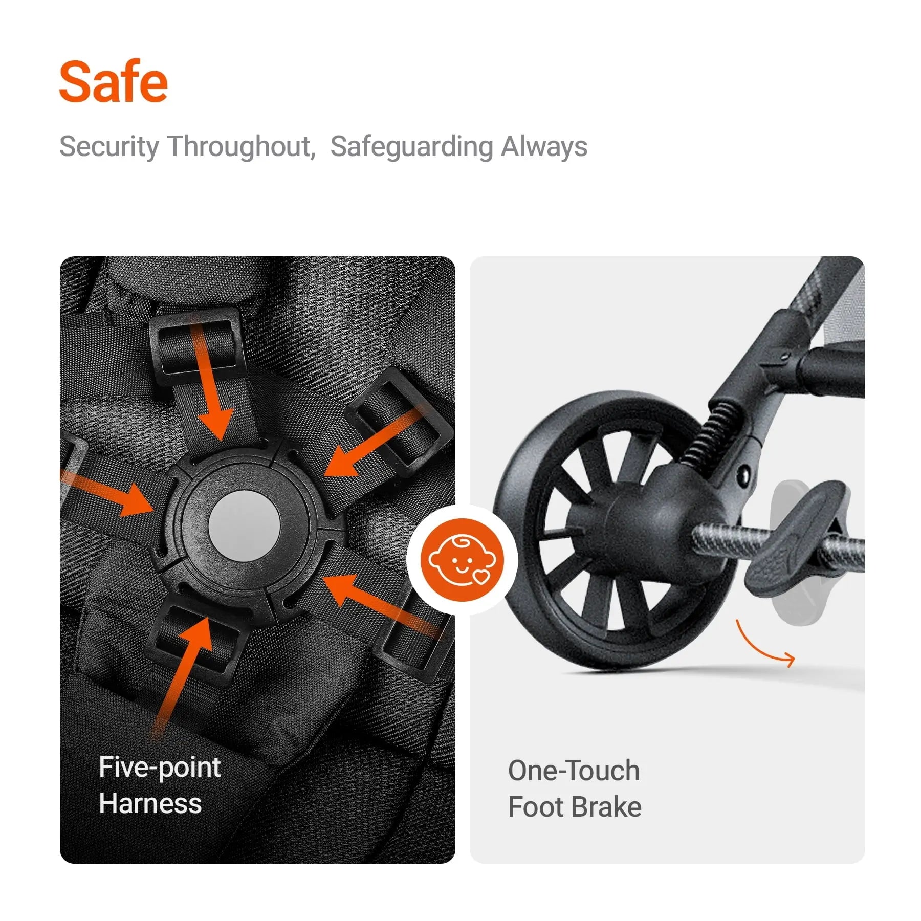 Ultra Air X Lightweight Baby Stroller for Airplane Travel, 9.9 Lbs, Ultra-Compact, Light & Strong, Age Group: Infant, Single, Grey