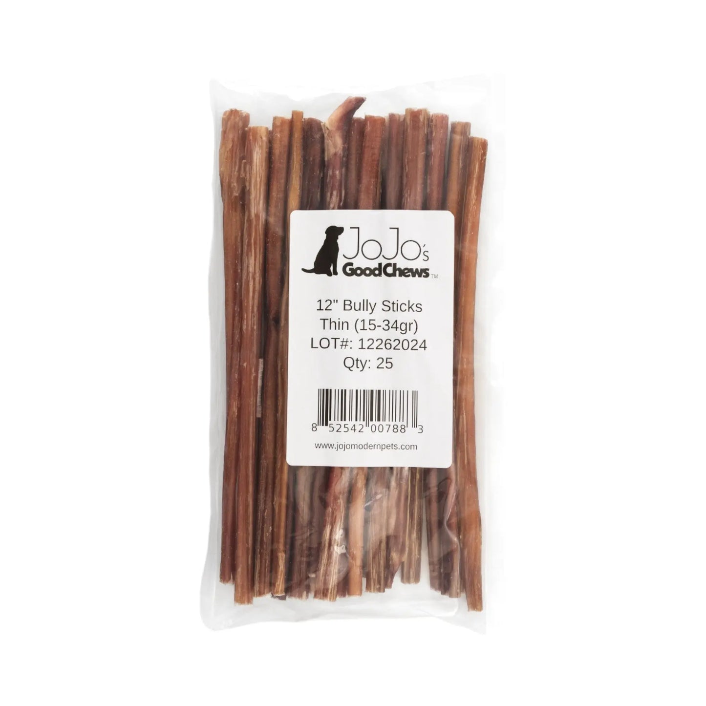 All-Natural Beef Bully Stick Dog Treats – Nutrient-Rich, and  High-Protein – 12-Inch Thin (25/Case) American Pet Supplies