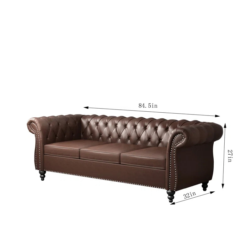 Brisny 3 - Piece Faux Leather Living Room Set