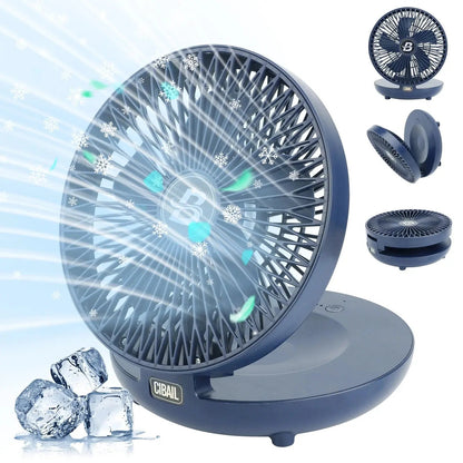 Stay cool anywhere with our Rechargeable 3-Speed Table Fan! 🌬️💙 Perfect for your bedroom, home office, or on-the-go – and it even folds for easy storage! #CoolBreeze #QuietFan #PortableComfort