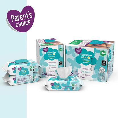 Sensitive plus Baby Wipes 200Ct