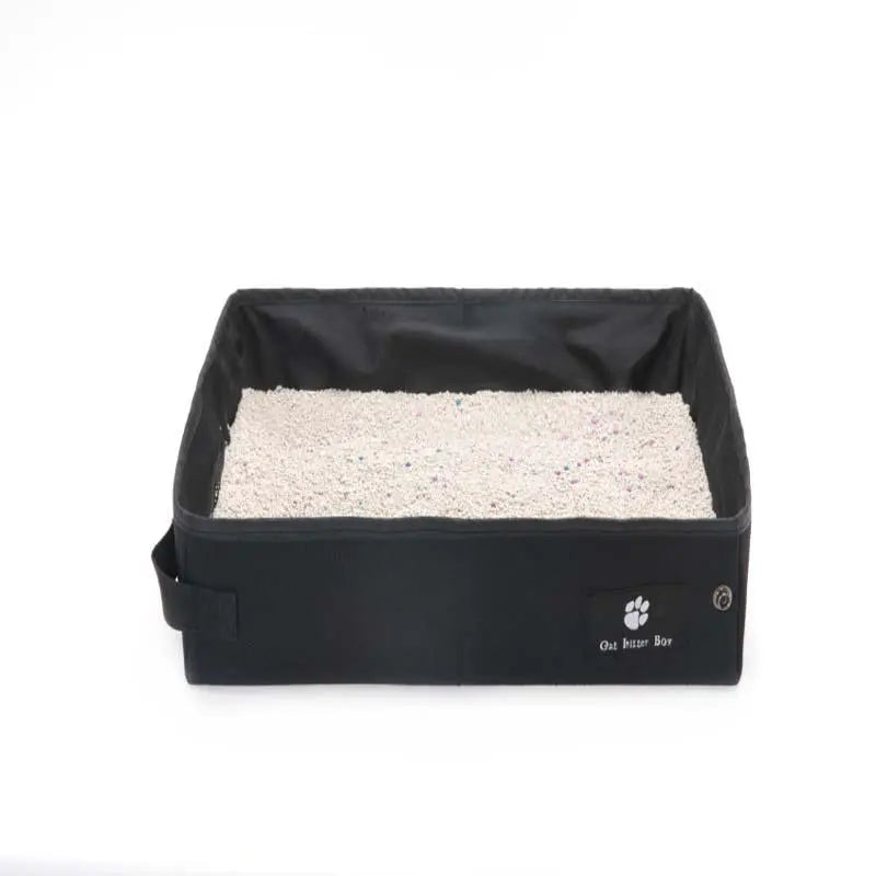 Portable Pet Travel Litter Box: The Ultimate On-The-Go Solution For Your Furry Friend WooF WooF MeoW MeoW