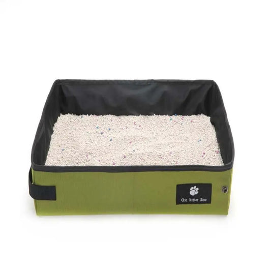 Portable Pet Travel Litter Box: The Ultimate On-The-Go Solution For Your Furry Friend WooF WooF MeoW MeoW