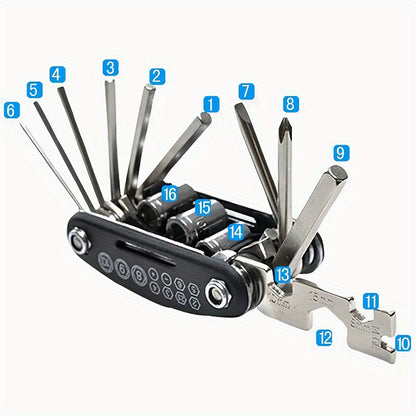 16in1 Multi-Functional Folding Tool Set