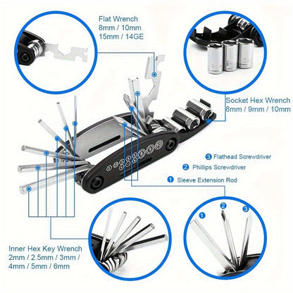 16in1 Multi-Functional Folding Tool Set
