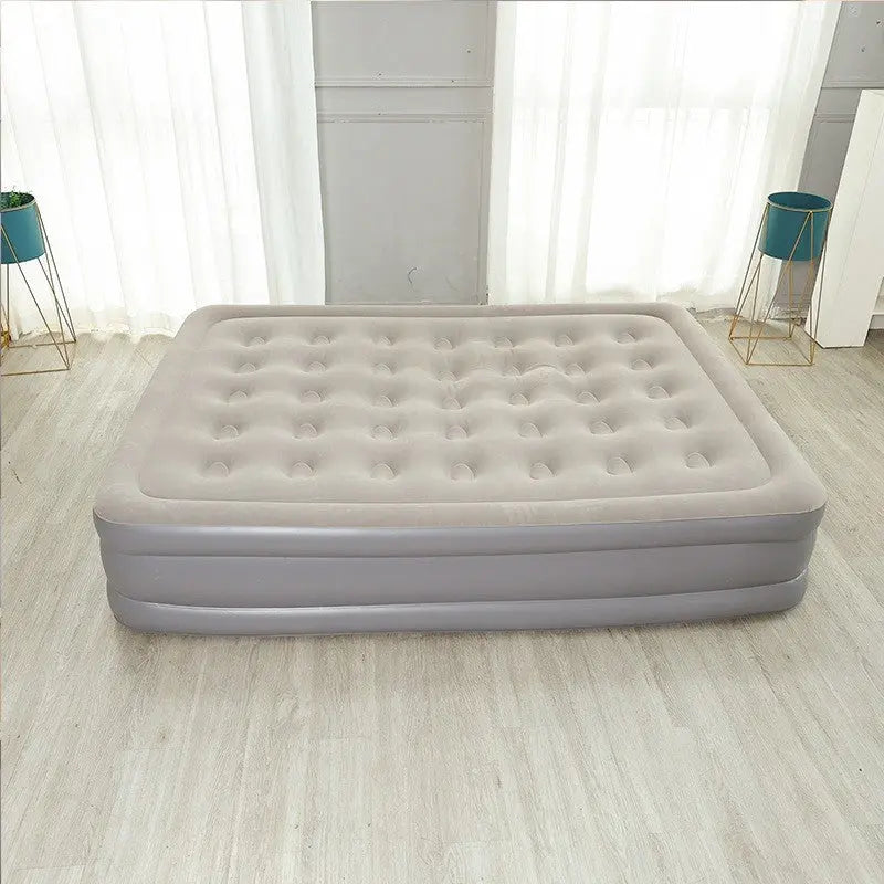 Camping Air bed 2 Persons Inflatable Mattress Camping Folding Home Indoor Outdoor with Backrest Air Cushion 48cm High Bed Our3Designs