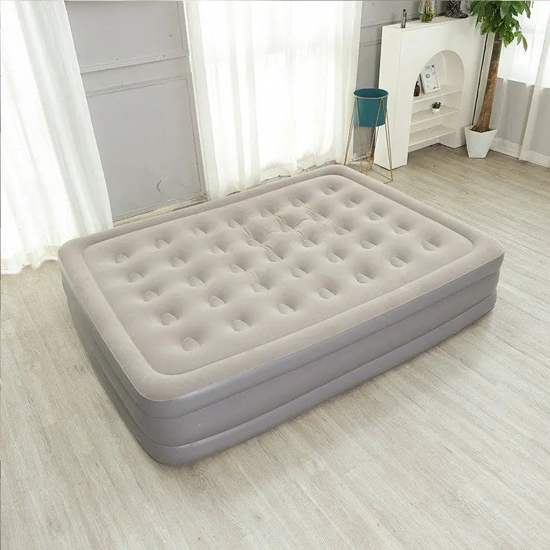 Camping Air bed 2 Persons Inflatable Mattress Camping Folding Home Indoor Outdoor with Backrest Air Cushion 48cm High Bed Our3Designs