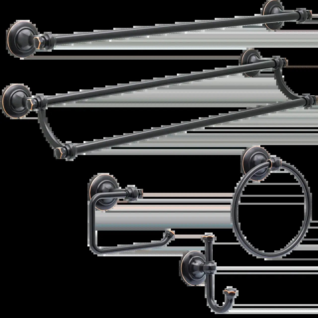 Holbrook 24" Double Towel Bar, Towel Holder, Oil Rubbed Bronze